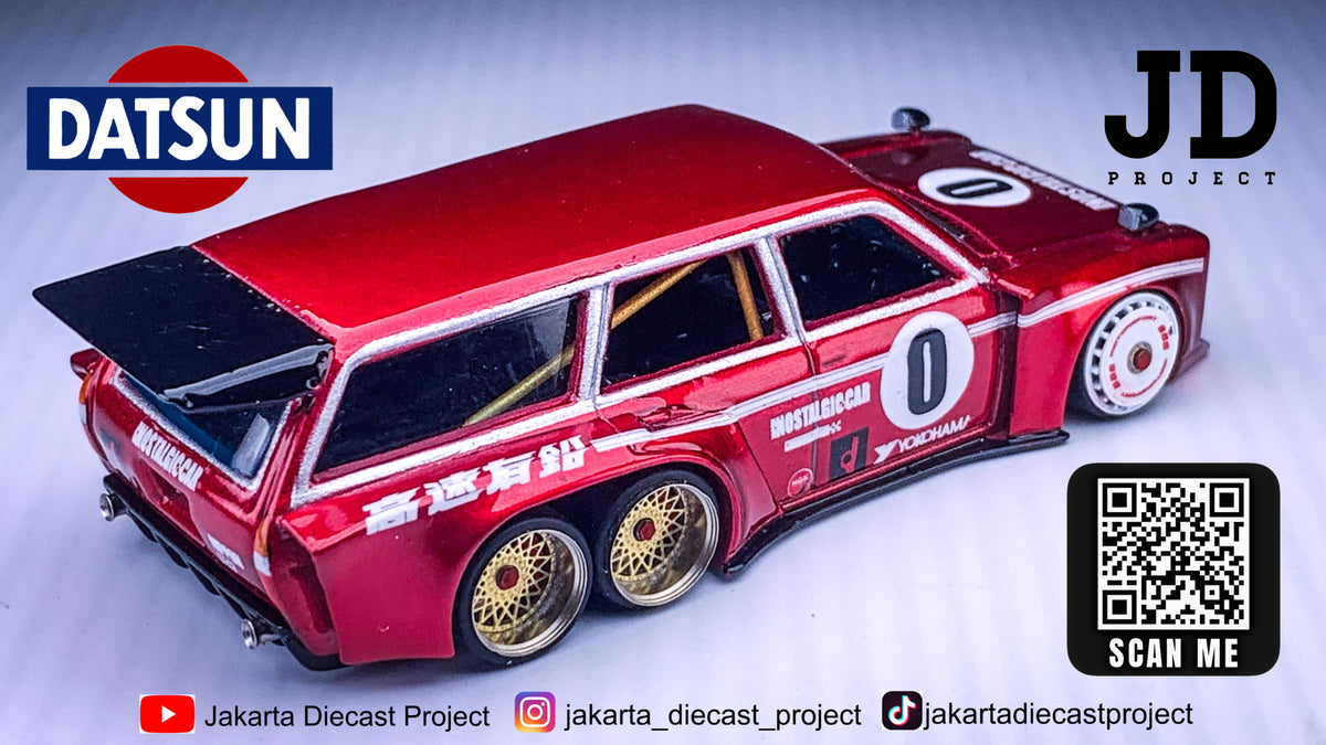 Diecast Custom Datsun Wagon wheeler nostalgic cars Hot