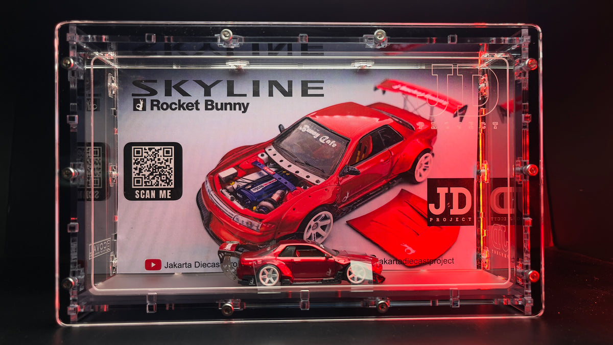 Diecast Custom Nissan Skyline R32 Rocket Bunny Style Bodykit