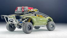 Load image into Gallery viewer, Diecast Custom - Lamborghini Aventador LP 700 Super Speed Offroad with working steering and suspension - Hot Wheels Custom