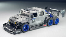 Load image into Gallery viewer, Diecast Custom - Hummer H2 V10 Twin Turbo Six Wheeler - Hot Wheels Custom