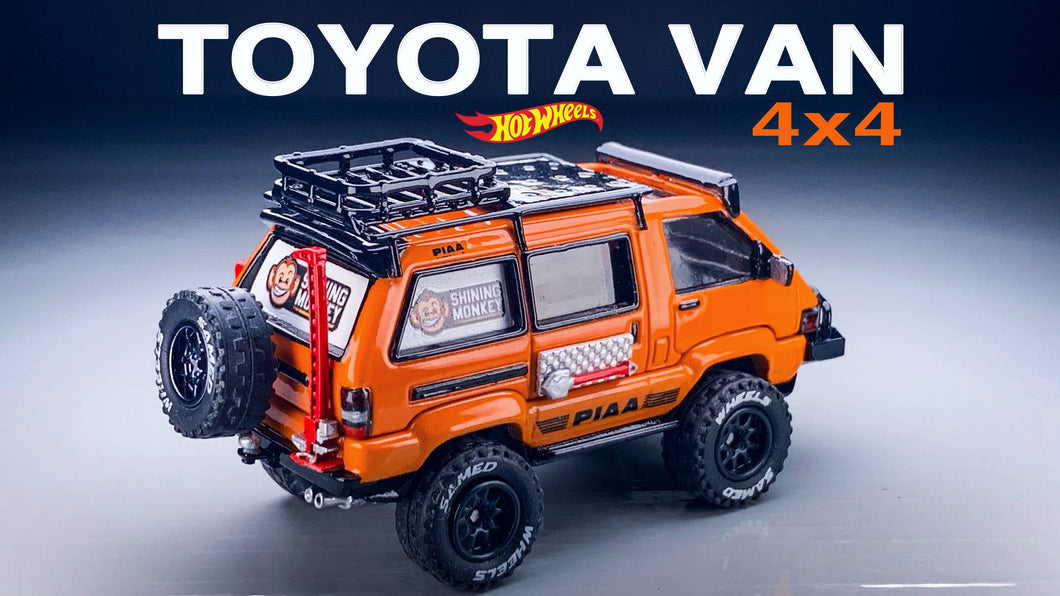 Diecast Custom - 1986 Toyota Van Lifted OffRoad - Hot wheels Custom