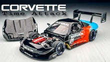 Load image into Gallery viewer, Diecast Custom - Corvette ZR1 time attack - Johnny Lightning Custom