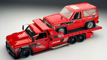 Load image into Gallery viewer, Diecast Custom - Team Transport Nissan Patrol Drag x Chevy C10 Tow Truck - Hot Wheels Custom