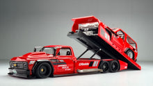 Load image into Gallery viewer, Diecast Custom - Team Transport Nissan Patrol Drag x Chevy C10 Tow Truck - Hot Wheels Custom