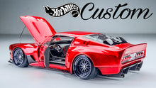 Load image into Gallery viewer, Diecast Custom - Clean Shelby GT500 V8 Twin Turbo open doors &amp; Hood - Hot Wheels Custom
