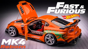 Diecast Custom - Fast and Furious Toyota Supra MK4 Reborn - Hot Wheels Custom