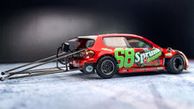 Load image into Gallery viewer, Diecast Custom - Civic EG FWD Drag Beast K24 engine with Sprunk GTAV livery - Hot Wheels Custom