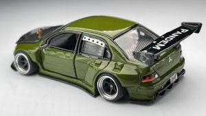 Diecast Custom - Mitsubishi Lancer Evo 9 Clean Street Pandem Bodykit - diecast Custom