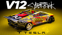 Load image into Gallery viewer, Diecast Custom - Tesla Cybertruck Drift build V12 Twin Turbo Engine - Hot Wheels Custom