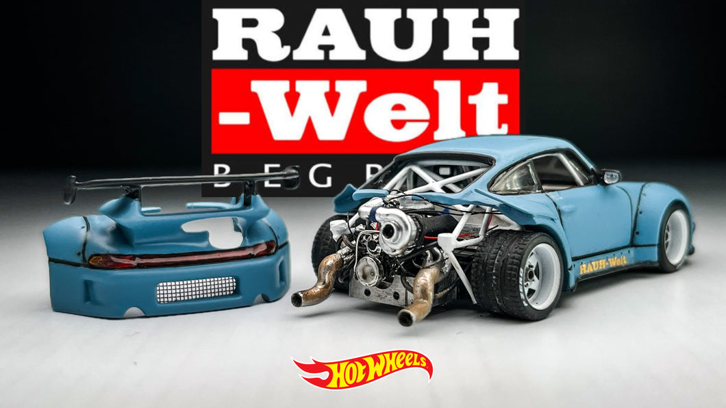 Diecast Custom - Porsche RWB V8 ProCharger powered - HotWheels Custom