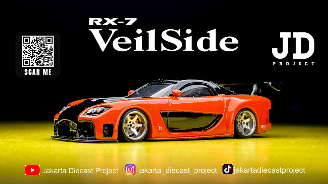Diecast Custom - Mazda RX7 VeilSide - Hot Wheels Custom