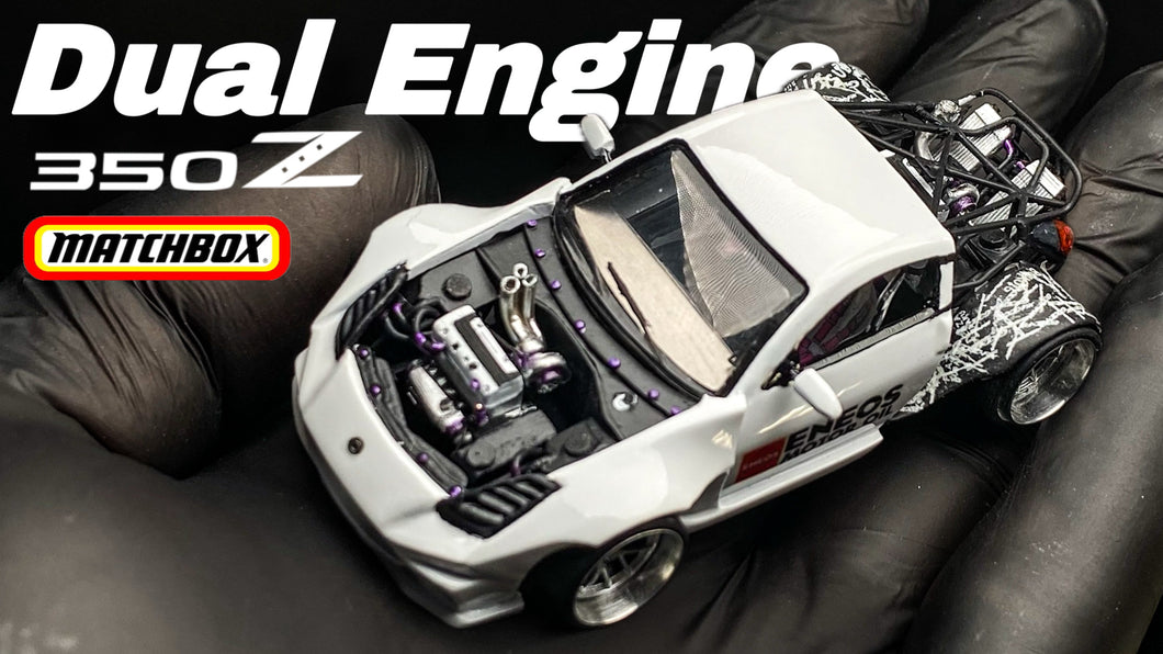 Diecast Custom - Nissan 350Z Dual Honda Honda K24 engine  - HotWheels Custom