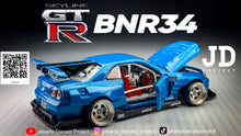 Load image into Gallery viewer, Diecast Custom - Nissan Skyline GTR R34 - Hotwheels Custom