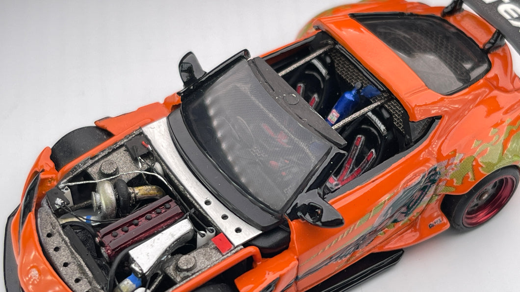 Diecast Custom - GR Supra Soul with ZJZ engine & Brian’s Fast & Furious Livery - Tomica Custom
