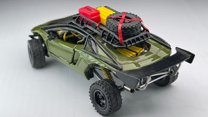 Diecast Custom - Lamborghini Aventador LP 700 Super Speed Offroad with working steering and suspension - Hot Wheels Custom