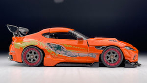 Diecast Custom - GR Supra Soul with ZJZ engine & Brian’s Fast & Furious Livery - Tomica Custom