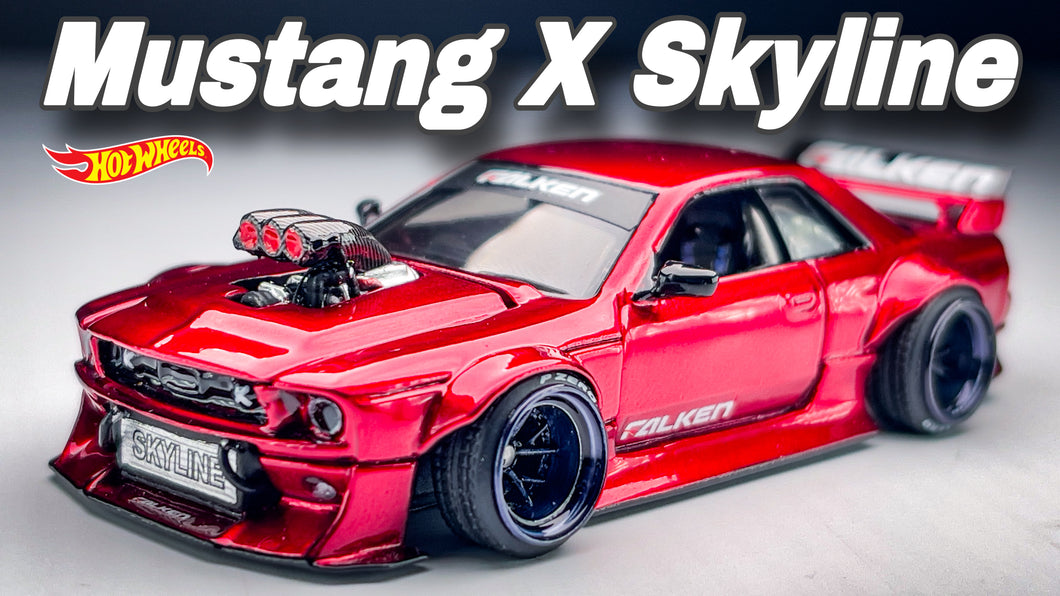 Diecast Custom - Merge this Ford Mustang X Nissan Skyline R32 - Hot Wheels Custom