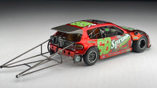 Load image into Gallery viewer, Diecast Custom - Civic EG FWD Drag Beast K24 engine with Sprunk GTAV livery - Hot Wheels Custom