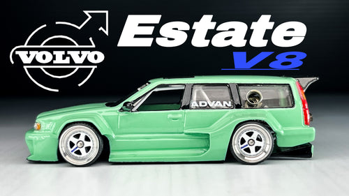 Diecast Custom - V8 twin Turbo mid engine Volvo 850 estate - Hot Wheels Custom