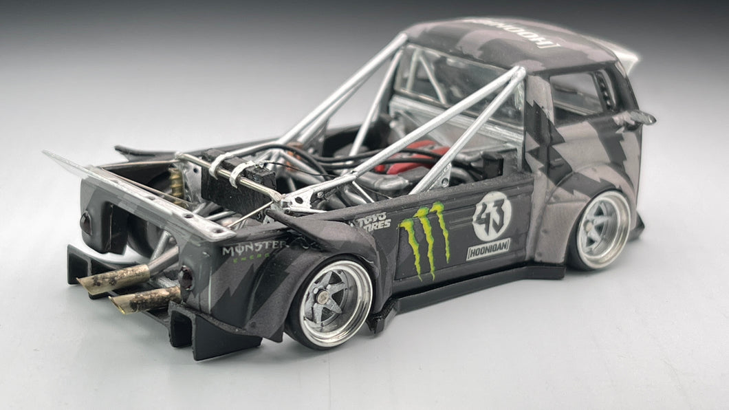 Diecast Custom - Volkswagen T2 Drift Truck V10 powered with Ken Block Livery - Hot Wheels Custom