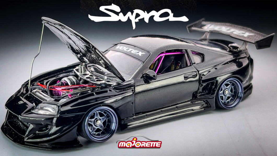 Diecast Custom - Toyota Supra MK4 2JZ Street - Majorette Custom