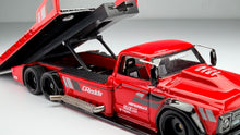 Load image into Gallery viewer, Diecast Custom - Team Transport Nissan Patrol Drag x Chevy C10 Tow Truck - Hot Wheels Custom