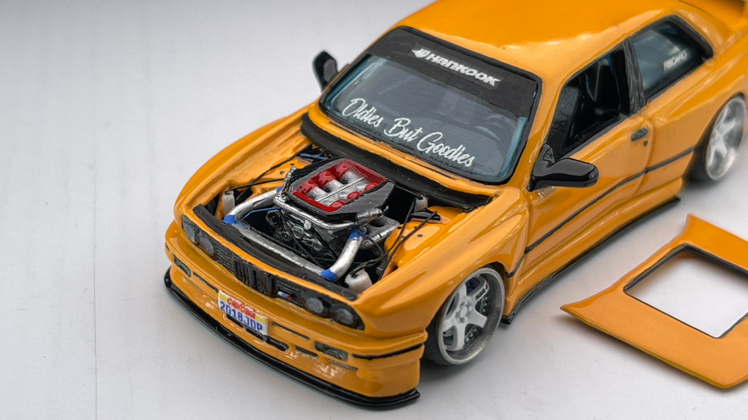 Diecast Custom - BMW E30 with R35 Godzila Engine - Hot Wheels Custom