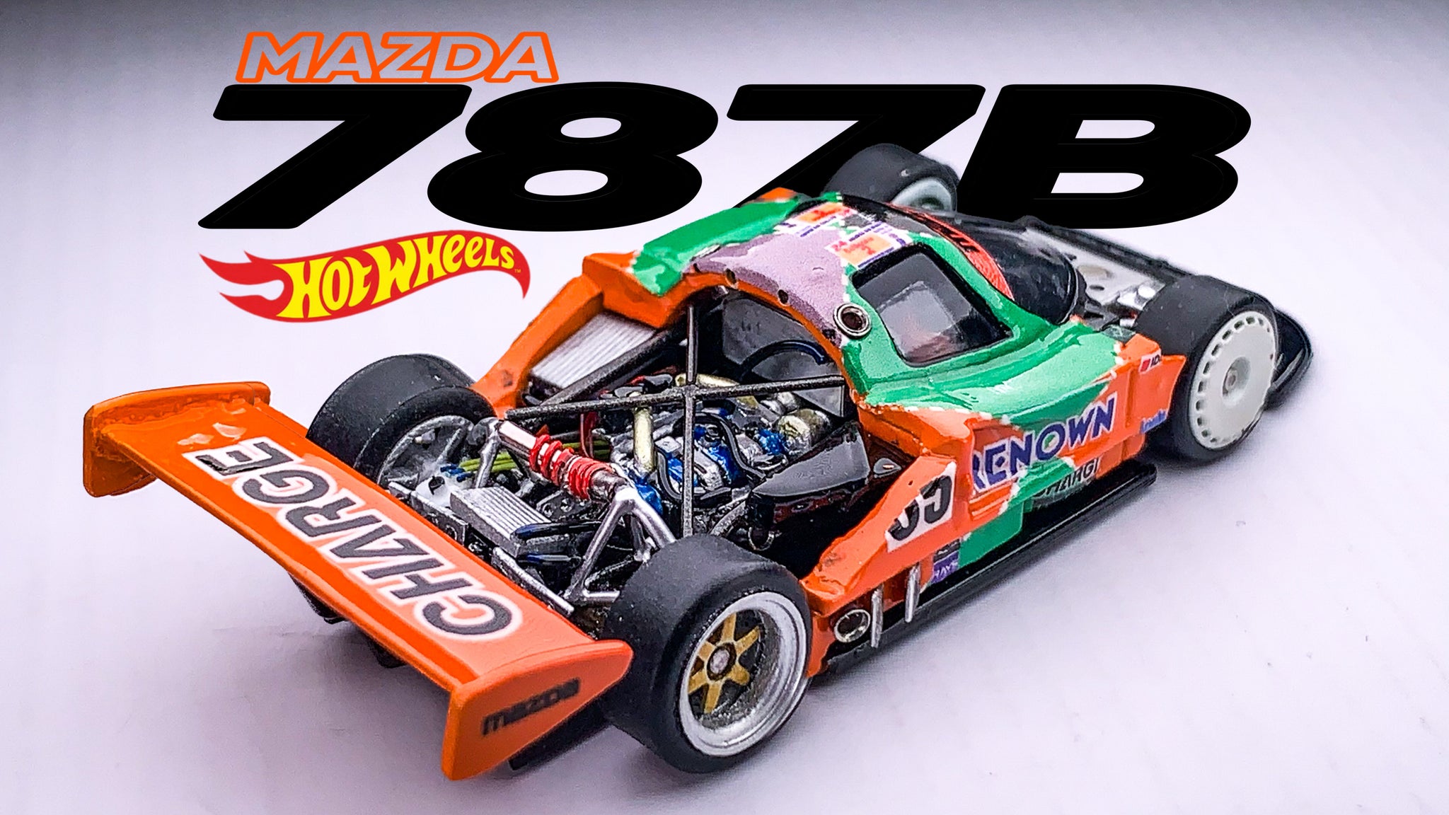 Mazda Racing Model Diecast Custom - Mazda 787B Race Car - Hot wheels Custom – JDProject