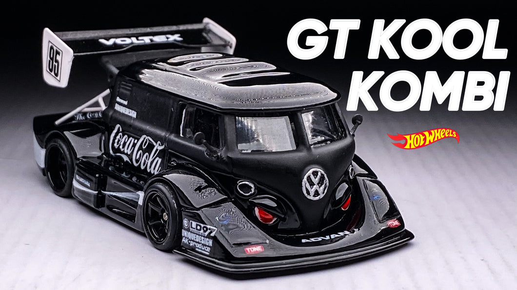 Diecast Custom - Volkswagen Kool kombi GT with V8 Twin Turbo Rear Engine - Hot Wheels Custom