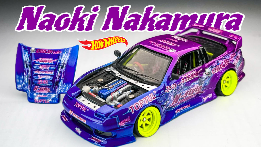 Diecast Custom - Naoki Nakamura 180SX D1 - HotWheels Custom