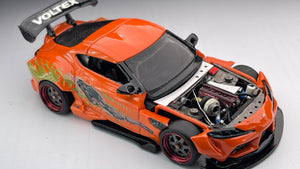 Diecast Custom - GR Supra Soul with ZJZ engine & Brian’s Fast & Furious Livery - Tomica Custom