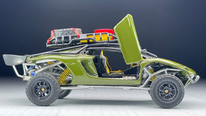 Diecast Custom - Lamborghini Aventador LP 700 Super Speed Offroad with working steering and suspension - Hot Wheels Custom