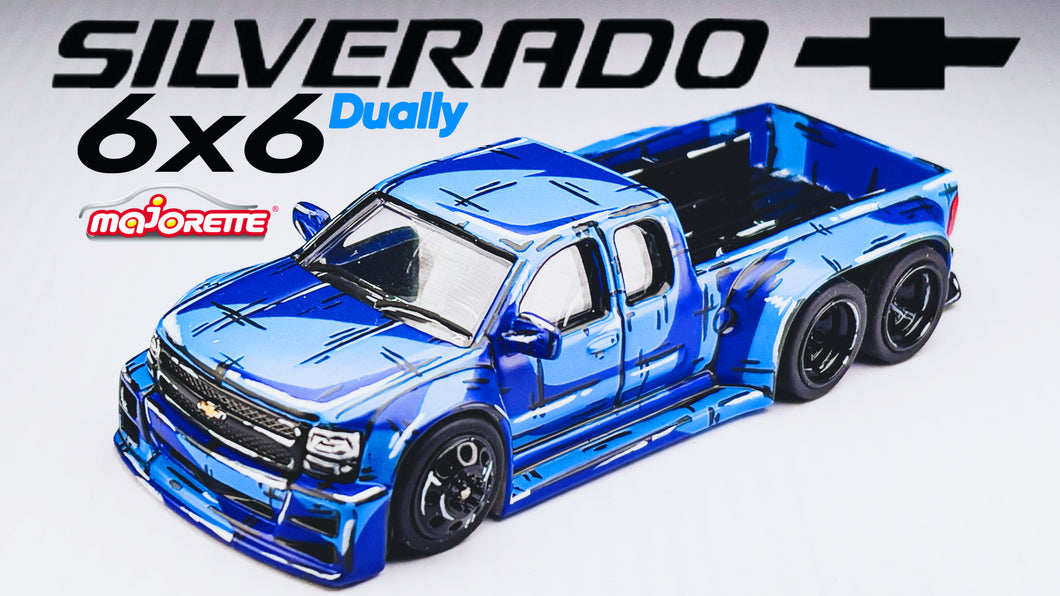 Diecast Custom - Chevy Silverado 6x6 Dually - Hot Wheels Custom