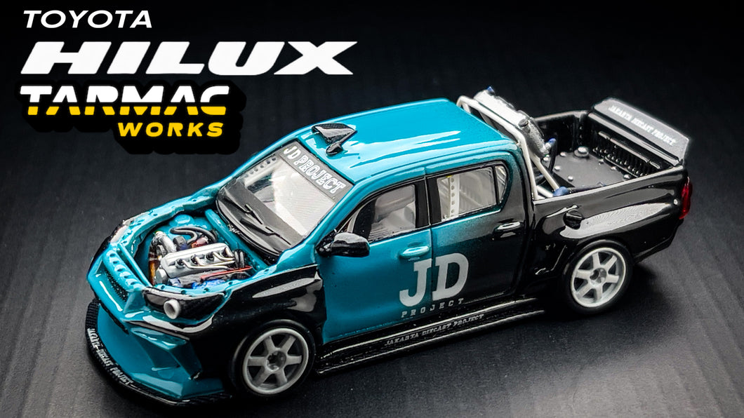 Diecast Custom - Toyota HiLux Street Racer with Wide Bodykit - Tarmac Works Custom