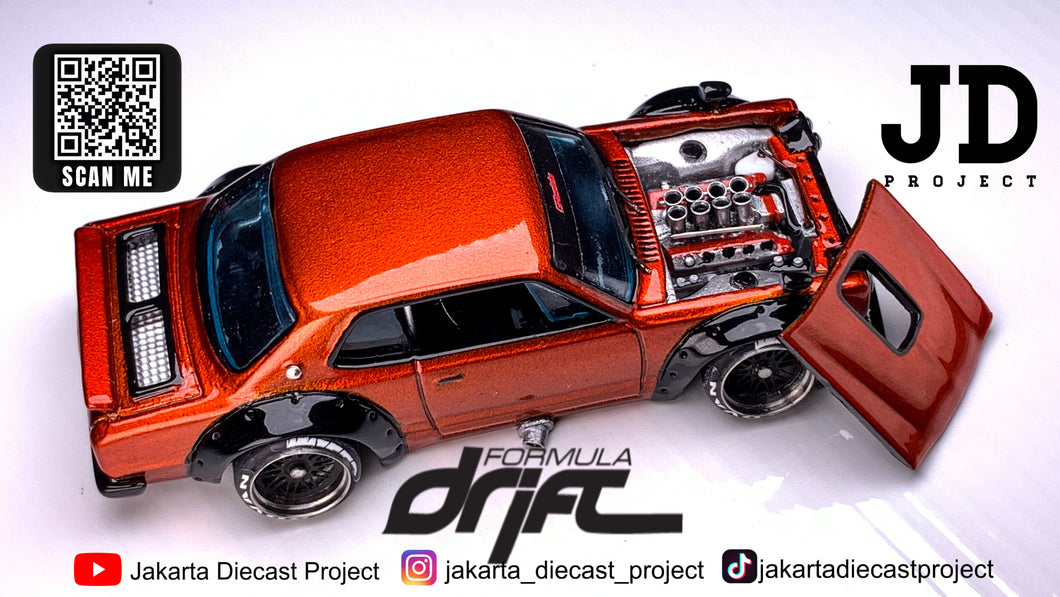 Diecast Custom - Daigo Saito’s D1 Nissan Skyline Hakosuka V8 Pandem Drift - Hot Wheels Custom