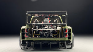Diecast Custom - Beast truck Toyota Hilux V8 rear engine powered - Matchbox Custom
