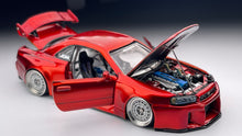 Load image into Gallery viewer, Diecast Custom - Clean and Super Detail  Nissan GTR R34 1:62 model - Tomica Custom
