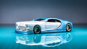 Diecast Custom - Bugatti Chiron intercross Chevy 55 Classic Hypercar - Hot Wheels Custom