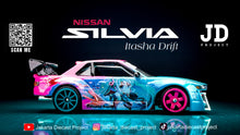 Load image into Gallery viewer, Diecast Custom - Nissan Silvia S13 Drift Rocket Bunny Itasha with Steering - Hot Wheels Custom