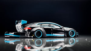 Diecast Custom - Tesla S Plaid Rocket Bunny style - Matchbox Custom