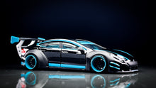 Load image into Gallery viewer, Diecast Custom - Tesla S Plaid Rocket Bunny style - Matchbox Custom