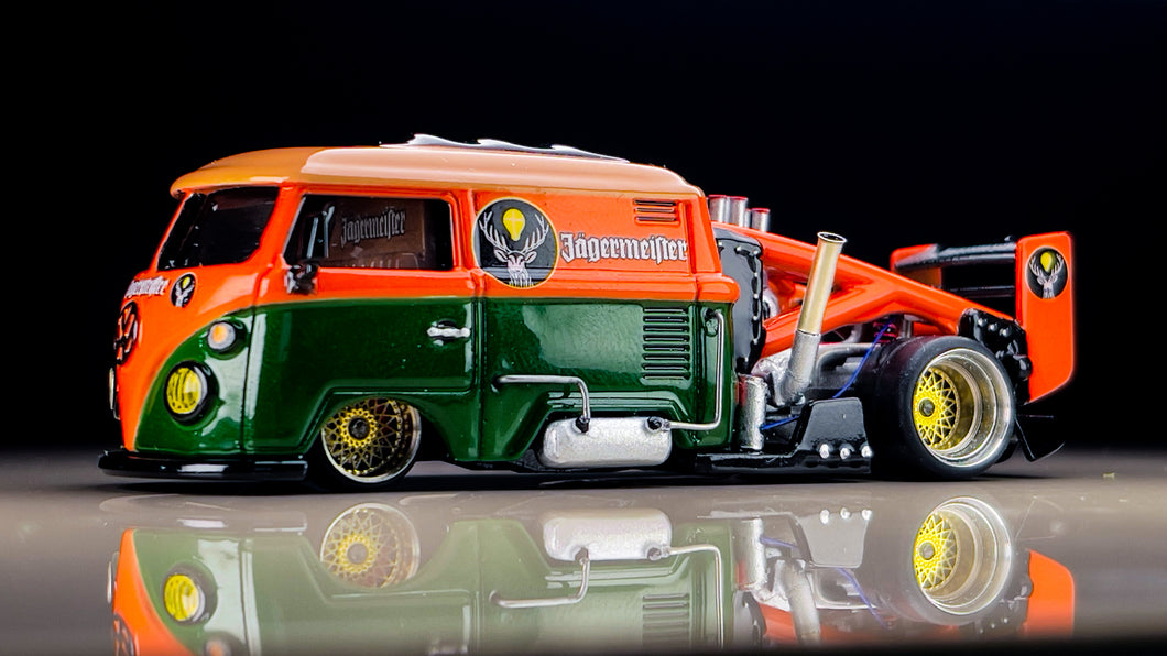 Diecast Custom - Kool Erikenstein Jägermeister Drag Bus Killer - Hot Wheels Custom