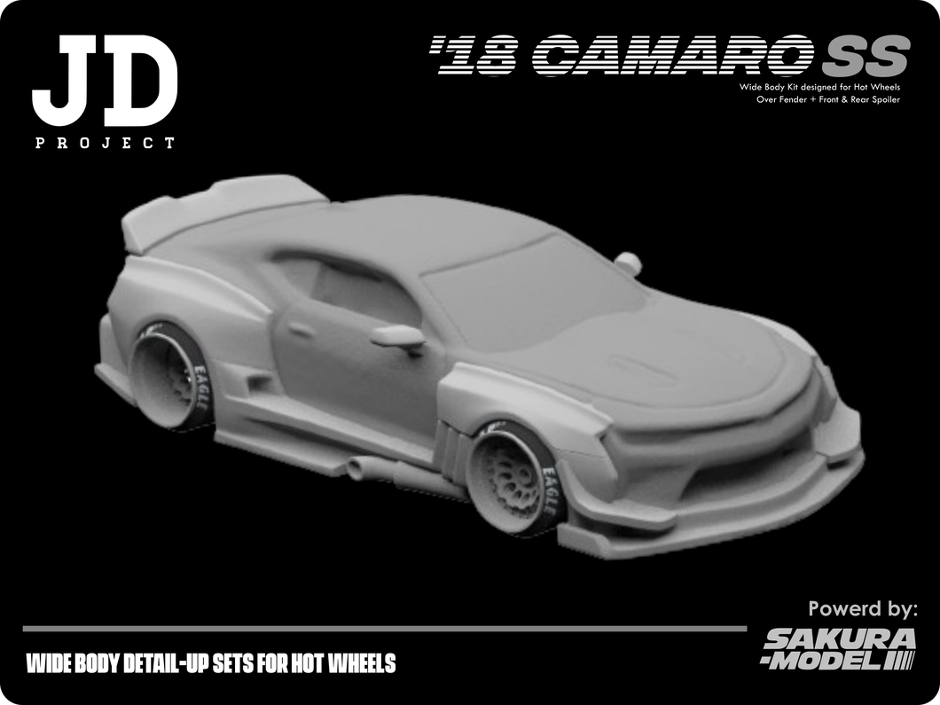 Add on body kit for Hot Wheels 2018 Camaro SS