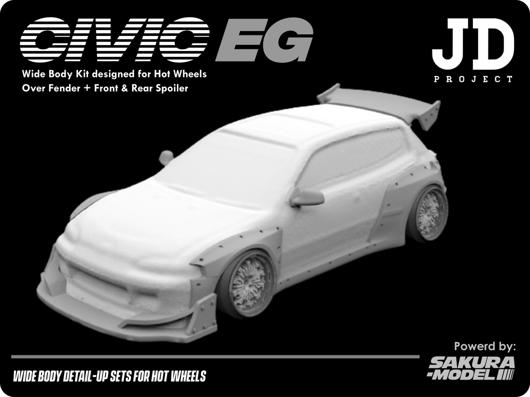 Add on body kit for Hot Wheels Civic EG6