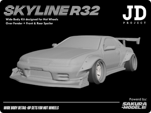 Add on body kit for Hot Wheels Skyline R32