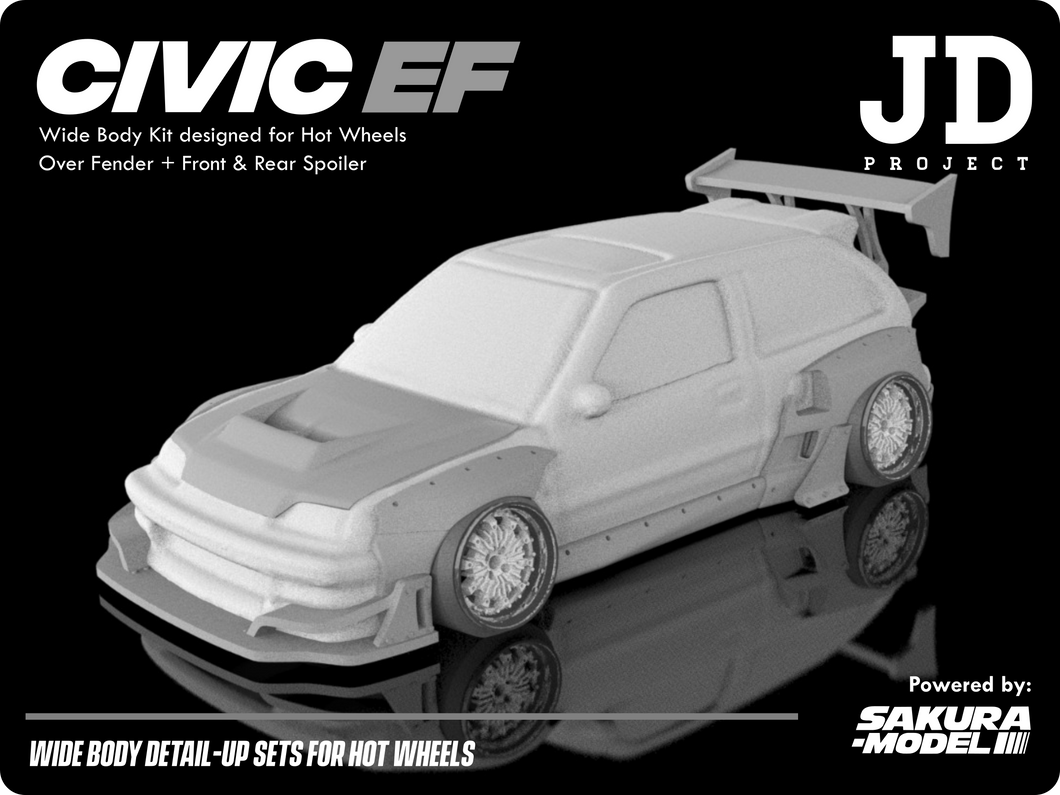 Add on body kit for Hot Wheels Civic EF