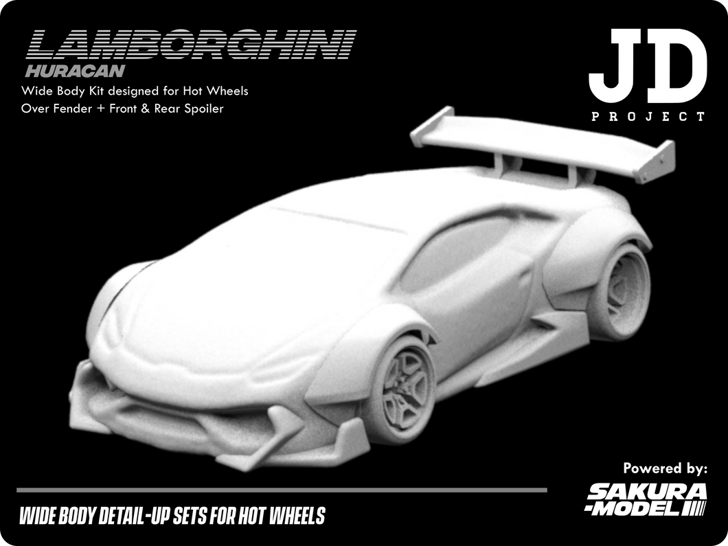Add on body kit for Hot Wheels Lamborghini Huracan