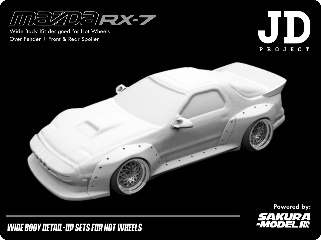 Add on body kit for Hot Wheels Mazda RX7 FC