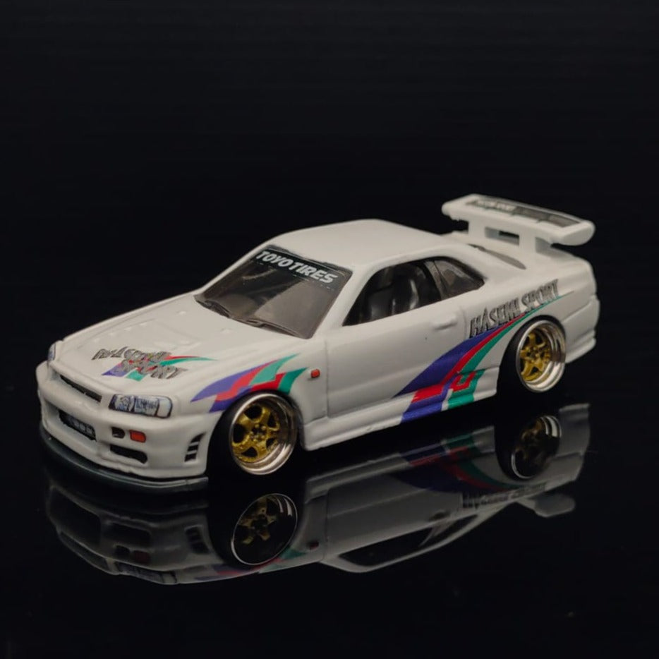 Decal Hot Wheels Skyline R34 Hasemi Sport